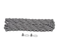 9 Speed High-Strength, Durable and Easy-to-Disassemble Steel Bicycle Chain with 116 Links and Hook and Loop for Cycling