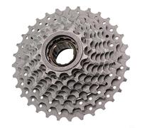 9-Speed Thread-Type Freewheel Sprocket for Mountain Bikes from 13 to 32t Steel Cassette Flywheel Compatible with Threaded Hub Wheels 400g Silver(9S FLYWHEEL)