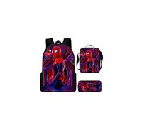 (9) Spiderman Backpack Three Piece Set 3D Printe Teens Shoulder Bags