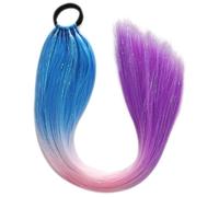 9 Strands Braided Hair Extension Colorful Dreadlock Hair Rings Ponytail Holder For Trendy Hairstyles Fashion Hair Braiding