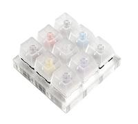 9 Switches Tester with Dust-Proof Acrylic Base kailh Box Outemu for Mechanical Keyboard MX Switch Tester with Acrylic Blank Base Keycaps