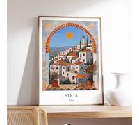 9 Syria Poster Islamic Decor Islamic Art Middle Eastern Art Syria Gift Syria Travel Poster Mus Poster A5 - Wall Art Home Decor Movie Poster Canvas Film Cinema Retro Vintage Cult Classic Nostargic Sag