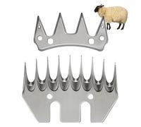 9 Teeth Pet Sheep Replacement Blades Replacement for Oster, Lister, Heiniger Sheep Clippers, Detachable Animal Trimmer Shearing for Grooming Goats, Lambs, Llamas, Alpacas