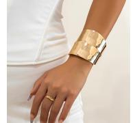 (9) Temperament Metal Smooth Bracelet Simplicity Bracelet New Cross Opening Bracelet