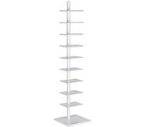 9-Tier Metal Book Tower, Open Invisible Bookshelf, Vertical Bookcase, Multipurpose Ladder Bookshelves for Home and Office Display