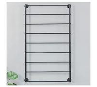 9-Tier Metal Ribbon Rack - Versatile Tie & Scarf Display Storage for Craft Rooms Flower Shops and Cake Shops (Black 45x120cm)