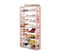 9-Tier Shoe Rack, Holds Up to 24 Pairs, Non-Woven Fabric Support, Space-Saving Design for Shoes Storage, Ideal for Home, Closet, Entryway, or Bedroom.
