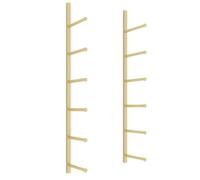 9-Tier Wall Mounted Yoga Mat Rack - Metal Organizer for Home Gym & Yoga Studio, Multi-Functional Holder for Yoga Mats, Pilates Mats & Foam Rollers (Black, 9 Layers)