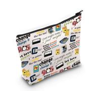 9 to 5 The Musical Inspired Gift Musical Theater 9 to 5 Quotes Makeup Zipper Pouch for Actor Actress (NINEFIVEBAG)