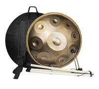 9 Tones 440 Hz, 22 Inch Beginner Handpan Instrument, D Minor Harmonic Percussion with Stand & Case - Ideal for Sound Healing, Meditation, Yoga