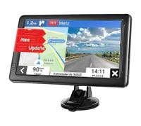 9'' Touchscreen Navigation System, 2025 North America Maps, Turn-by-Turn Voice Guidance,for Speed & Red Light Warning Car GPS