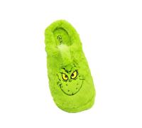 (9 UK-10 UK, Green/Black) The Grinch Unisex Adult Slippers