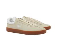 (9 UK, Beige) Lacoste Mens Baseshot Suede Trainers