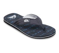 (9 UK, Black Quik Tough) Quiksilver Mens Molokai Screen Flip Flops