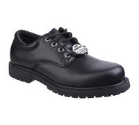Skechers Mens Cottonwood Elks SR Shoes - Black - 9 UK - Black