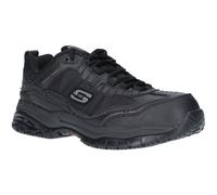 (9 UK, Black) Skechers Mens Soft Stride Work Trainer