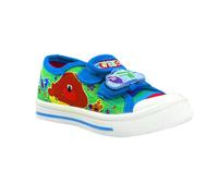 (9 UK Child, Blue/Green/White) Hey Duggee Boys Canvas Shoes
