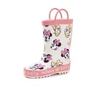(9 UK Child) Disney Minnie Mouse Wellington Boots with Handles (Girls Pink)