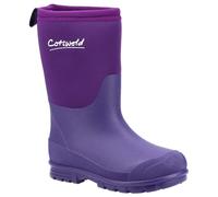 (9 UK Child, Purple) Cotswold Childrens/Kids Hilly Neoprene Wellington Boots