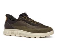 (9 UK, Military/Coffee) Geox Mens U Spherica Plus Leather Trainers