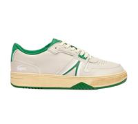 Lacoste L001 Leather Trainers - Off White/Green - Off White/Green - 9 UK