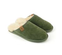 Eastern Counties Leather Mens Ellis Sheepskin Slippers Olive 9 UK