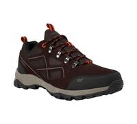 Regatta Men's Vendeavour Suede Low Trainers - Peat/Blaze Orange - Peat/Blaze Orange - 9 UK