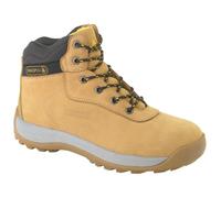(9 UK, Tan) Delta Plus Unisex Nubuck Leather Hiker Safety Boots