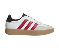 (9 UK, White/Better Scarlet) Adidas Mens Barreda Stripes Suede Trainers