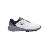 (9 UK, White/Black) Callaway Mens Cheviot Leather Golf Golf Shoes