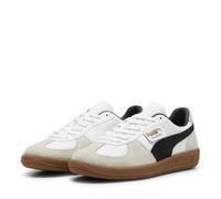 (9 UK, White/Chive) Puma Mens Palermo Leather Trainers