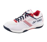 (9 UK, White/Red) Yonex Mens Strider Flow 2024 Badminton Shoes