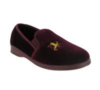 (9 UK, Wine) Mirak Warminster/Frank Slip-On Slipper / Mens Slippers / Classic Slippers