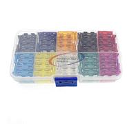 9 Values 100pcs Standard Blade Car Fuse Kit,5A-40A Automotive Medium Blade Fuse Kit