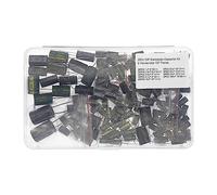 9 Values total 157 Pieces 250V DIP Electrolytic Capacitor Kit 1uF 2.2uF 3.3uF 4.7uF 10uF 22uF 33uF 47uF 100uF