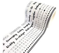 9 washi tapes for your bullet journal, hand lettering, weekly plan and days, easy to stick, to-do, tasks, shopping list, ideal for beginners and professionals