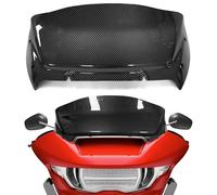 9" Wave Windshield Windscreen Compatible with Harley Davidson CVO Road Glide FLTRXSE '23-up, CVO Road Glide ST FLTRXSTSE '24-up, Road Glide FLTRX '24-up, FLTRXRRSE '25-up (Bright Carbon Fiber)