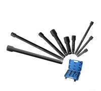 9 with Socket Extension Bar Metal Pcs 1/4 Inch Set Inch Plus 1/2 Inch Drive Wobble Extensions in 2 3 4 5 6 3/8 10pcs Inch Lengths Plus