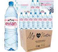 9 x 1.5Ltr Evian Still Natural Mineral Water Delivered in MyNutri® Eco-Friendly Box
