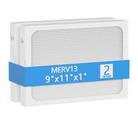 9 x 11 x 1 MERV 13 Replacement Dehumidifier Filter Compatible with Santa Fe Compact70, Ultra70, Element, Compact2, UA 65H dehumidifier Models, 2 Pack