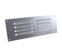 9" x 3" Louvre Vent Satin Anodised Aluminium/Metal Chrome Grille Cover