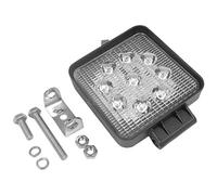 9 x 3W LED 12/24V Work Lamp - 300mm Flying Lead Protected IP67 0-420-46