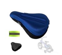 9'' X 6'' Extra Soft Gel Bicycle Seat Cushion- Kids Bike Seat Cushion- with Water&Dust Resistant Cover- Comfortable Small Bike Seat Cover (Blue)
