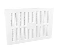 9" x 6" White Plastic Adjustable Hit and Miss Air Vent Grille with Flyscreen Cover
