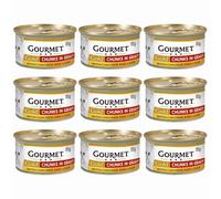 9 x 85g Cat Food Chunks In Gravy Chicken & Liver Tasty Nutritional Promotes Healthy Kitten Growth