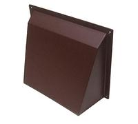 9" x 9" Brown Air Brick Hooded Cowl Cover Surface Mounted for Openings Air Bricks, Grilles & Air Vents