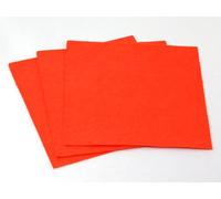 9" x 9" Squares Plain Acrylic Craft Felt Fabric - Pumpkin Orange - per sheet