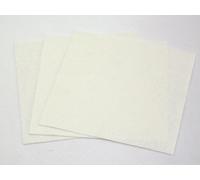 9" x 9" Squares Plain Acrylic Craft Felt Fabric - White - per sheet
