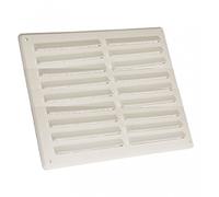 9" x 9" White Louvre Vent with Flyscreen - BM469F