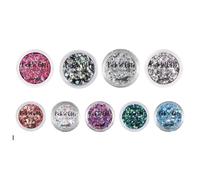 9 x Barry M Cosmetics Pick 'n' Glitz Glitter Pot For Hair, Body & Face
